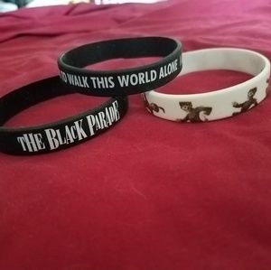 Three my chemical romance bracelets
